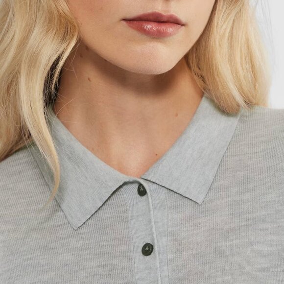 Wilfred Clarette Merino Wool Polo Sweater - Picture 13 of 15